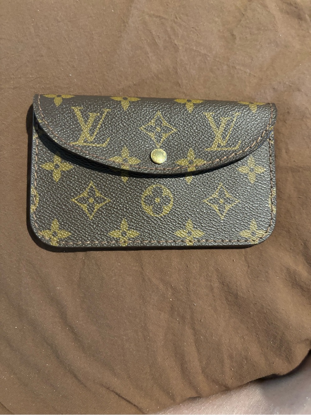 Louis Vuitton Monogram Canvas Wallet in Brown and Gold